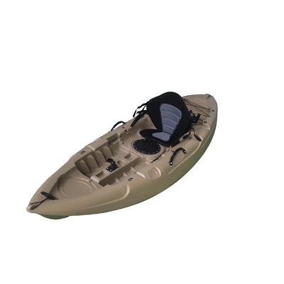 Kayak de pesca de plástico HDPE de 2,7 m gris para turismo y remo dentro de los 90 caracteres