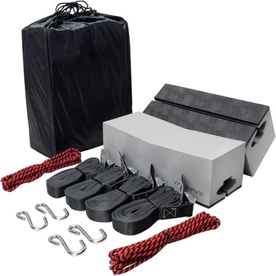 Cargador de bloques de espuma EVA de cuatro piezas gris para kit de canoa en bastidores de techo de auto