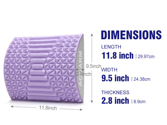 300g de moda Woowave Lumbar Back Cracker Board Eva Neck Back Stretcher para aliviar el dolor de espalda baja