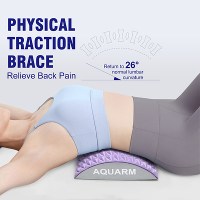 300g de moda Woowave Lumbar Back Cracker Board Eva Neck Back Stretcher para aliviar el dolor de espalda baja