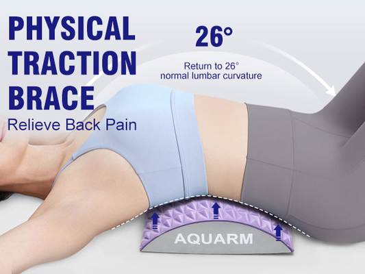 Woowave Rojo de la parte inferior de la espalda estiradora para masaje almohada TPE decir adiós al dolor de espalda