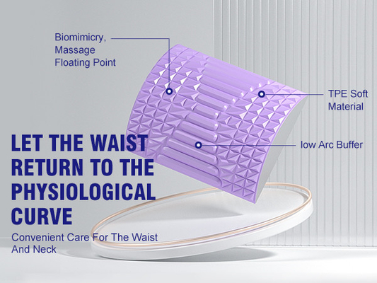 Woowave Rojo de la parte inferior de la espalda estiradora para masaje almohada TPE decir adiós al dolor de espalda