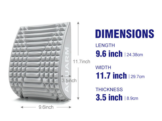 TPE Arco Columna lumbar Baja almohada Estrechador suave para aliviar el dolor de espalda y cuello