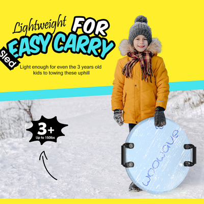 Mejora tus actividades de invierno con nuestro trineo de nieve longitud 53cm peso 130-150lbs