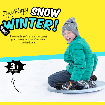 Mejora tus actividades de invierno con nuestro trineo de nieve longitud 53cm peso 130-150lbs