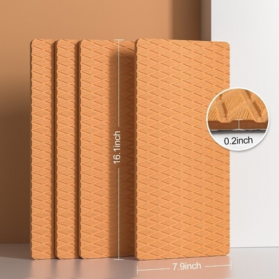 WOOWAVE 4 Pack Pad de tracción antideslizante EVA Pads de espuma antideslizante Deck Grip Mat con adhesivo 3M marrón