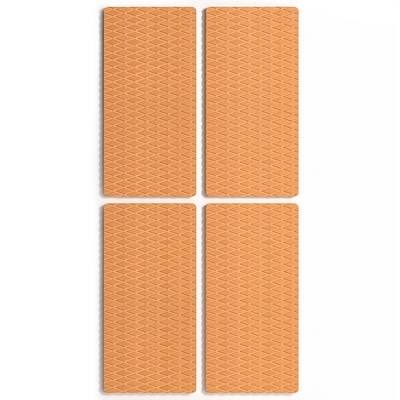 WOOWAVE 4 Pack Pad de tracción antideslizante EVA Pads de espuma antideslizante Deck Grip Mat con adhesivo 3M marrón
