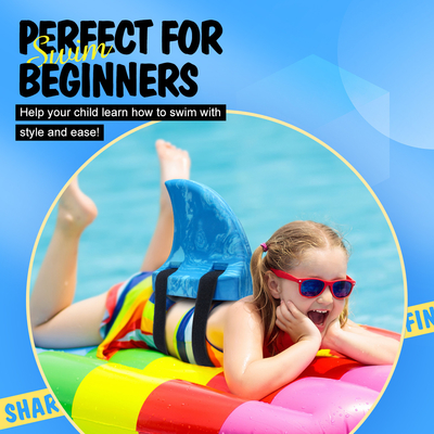 Deportes acuáticos Natación esencial TiburónDos aletas traserasFloat Swim Trainer para niños pequeños