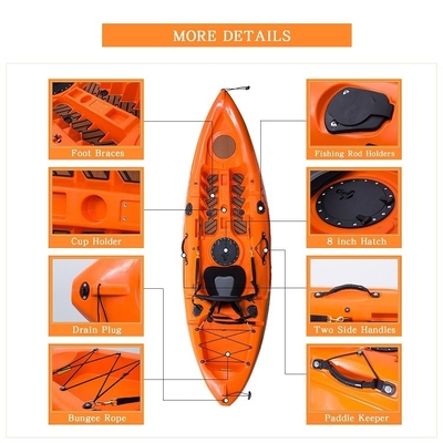 WOOWAVE Canoa Kayak Vibrante colores y correa incluidos en las características estándar