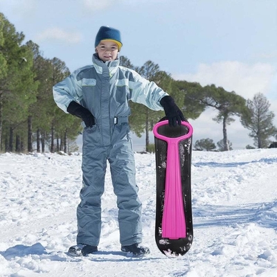 Scooter de nieve de 92 cm de longitud para niños trineo de esquí de plástico duradero Kick-scooter plegable
