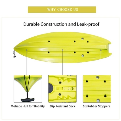 2.1-3m de longitud Kayak moldeado por rotación Fabricado por WOOWAVE LLDPE/HDPE Material