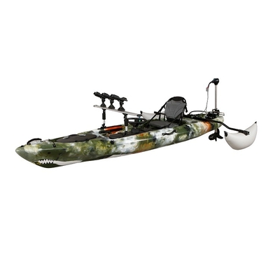 Diseño del motor Sentarse en plástico Kayak De Pesca 360 * 80 * 35cm Tamaño 200 libras de potencia
