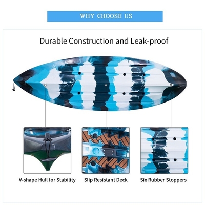 Disfrute de lagos ríos con asiento trasero características estándar kayak único espacio de cabina grande