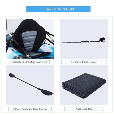 Disfrute de lagos ríos con asiento trasero características estándar kayak único espacio de cabina grande