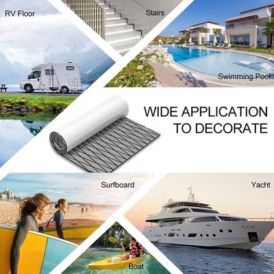 Decking de embarcaciones de yates Falsa Teak Sheet Marine Mat hecha de espuma EVA con un grosor de 6 mm