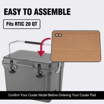 Color de madera gris Custom Marine EVA de espuma Cooler Pad de tracción para la caja de aire acondicionado Cooler Mat Camping