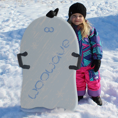 Esquí de nieve personalizado trineos de nieve con freno y trineo de nieve de snowboard semi-elíptico