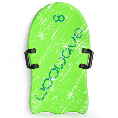 3&quot; Woowave Durable Green Adult Snow Ski Sled Mejores trineos de nieve de espuma para niños y adultos 1&quot; espesor de tabla