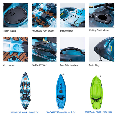 Pedal de pies para la pesca 42kg/93lbs 396*84*40cm