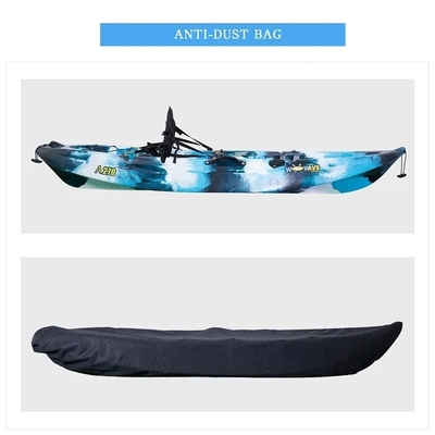 Unisex Woowave Paddle de kayak de plástico de un solo asiento para pescar y practicar piragüismo
