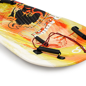 Adulto 122cm Woowove Snowboard personalizado de espuma de HDPE trineo de nieve de plástico con 2 mangos tira cuerda