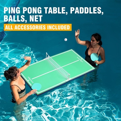 Tenis de mesa de piscina flotante con bandeja de mesa de EVA Pingpong en color verde
