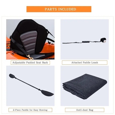 270*78*40cm HDPE Canoa/Kayak transparente de plástico para deportes acuáticos y pesca en el mar