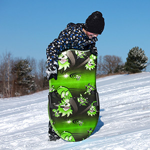 Peso del piloto 180-200 libras 36 pulgadas de espuma duradero XPE trineo de nieve para deportes al aire libre de invierno