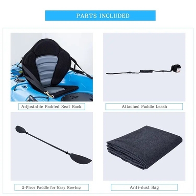 Single LLDPE Kayak de plástico Canoa de pesca Paddle Ocean Kayak para un rendimiento sin igual