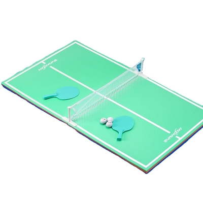 Paquete verde 2/ctn bandeja flotante de mesa de ping pong para deportes acuáticos tenis de mesa acuático