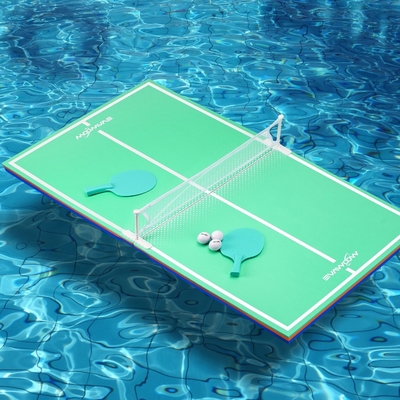 EVA espuma de mesa flotante tenis de juego plegable mesa de juego 10KGS Peso de paquete para juegos acuáticos