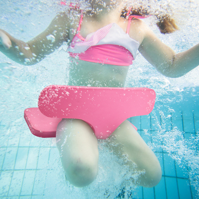 Posibilidad plegable rosa TPE flotadores de piscina para niños Woowave diseño de natación agua asiento de silla