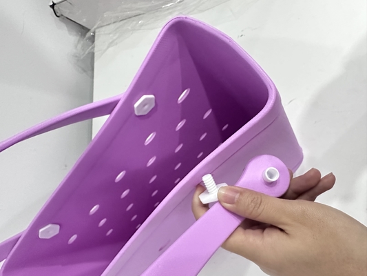 Bolsa de playa EVA para verano Bolsas de bolsa de plástico de gran capacidad personalizadas en material de silicona duradero