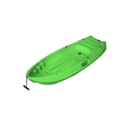 Sentarse en la parte superior del kayak Barco de canoa Pesca Barco de remo para niños Portador de caña de pesca Colores azules