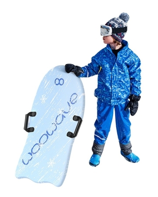 Trineos de nieve de 36 pulgadas para niños Esquí niño trineo de nieve con dos asas ligero y núcleo PE