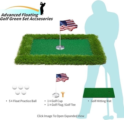 Transforma tu piscina en un campo de golf con el juego de Woowave EVA Floating Green Mat