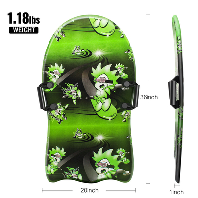 Trineo de nieve con mango y color personalizado Fácil de transportar HDPE Fondo de espuma de PE de 36 pulgadas