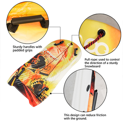 XPE EPS HDPE trineos de nieve tablas de snowboard para adultos y niños