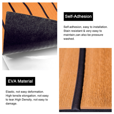 Pavimento de barco de espuma de EVA para unisex Decking directo de yates de cubierta cepillado de cubierta de hojas de almohadilla de alfombra