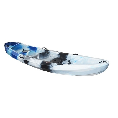 No hay asiento doble inflable sentado en la parte superior de la paleta pesca canoa kayak botes de remo en Woowave