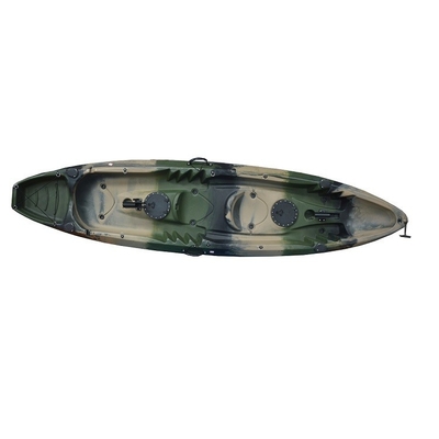 No hay asiento doble inflable sentado en la parte superior de la paleta pesca canoa kayak botes de remo en Woowave