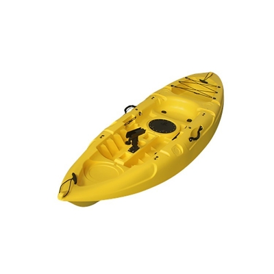 1 persona sentada en la parte superior del kayak 2,7m de longitud Material LLDPE/HDPE ideal para la pesca