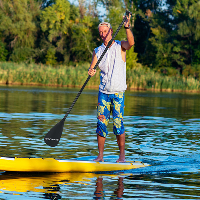 Tecnología avanzada de aluminio de nylon de pie SUP Paddle ajustable longitud 161-212cm