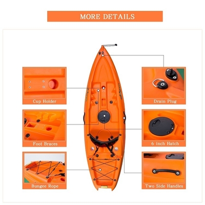 Mejora tu experiencia de pesca con Woowave 2.2m Canoa profesional de kayak chino