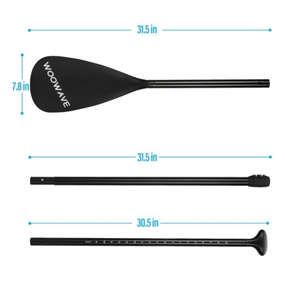 Woowave de fibra de vidrio de carbono Stand Up Sup Paddle con 13.625 kg / 30 libras de peso de cartón