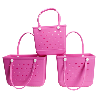 Bolso de playa imprescindible WOOWAVE Tote EVA a prueba de agua con espuma de caucho y material de silicona