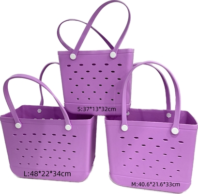 Bolso de playa imprescindible WOOWAVE Tote EVA a prueba de agua con espuma de caucho y material de silicona