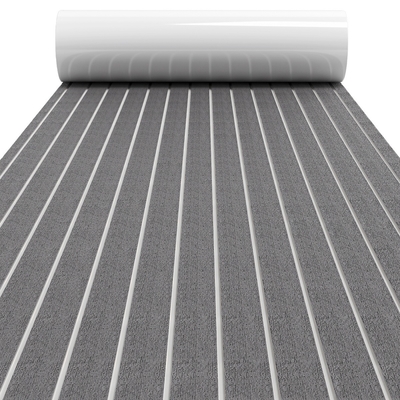 Decking compuesto de EVA cepillado para yates marinos al aire libre Alfombra de piso inferior a 10 mm de espesor