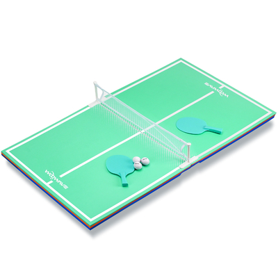 Piscina flotante Tabla de tenis estilo móvil verde EVA Tabla de ping pong Tabla de bandeja