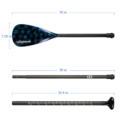 175-222cm Paleta ajustable de longitud para WOOWAVE Paddle vertical